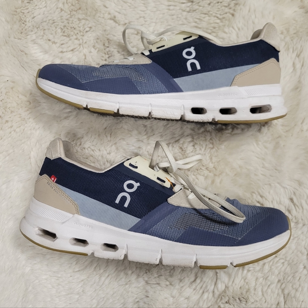 On Cloud Cloudrift Women’s Size 9 Navy Blue White Running Shoes Sneakers - Picture 2 of 11